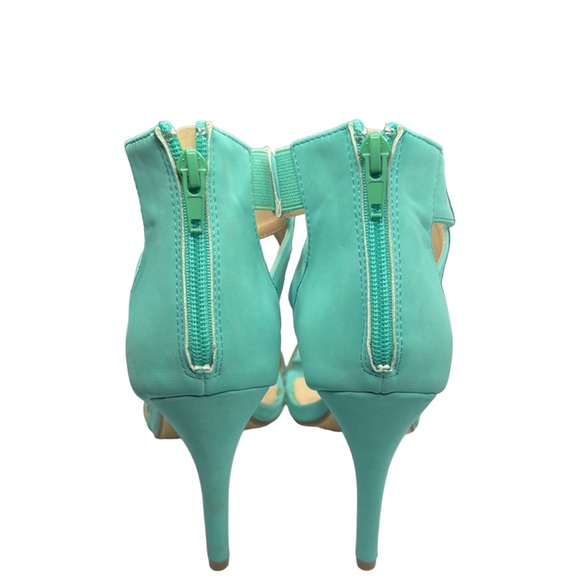 Ladies dress style light green dress shoes - Picture 6 of 7